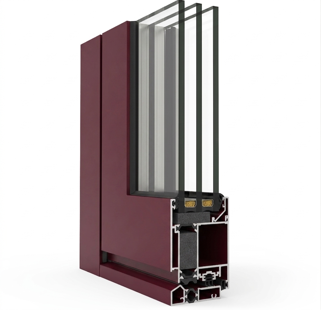 Laquage RAL rouge - bicolore possible