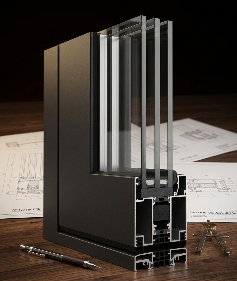 Coupe du profil Millennium Plus Pivot